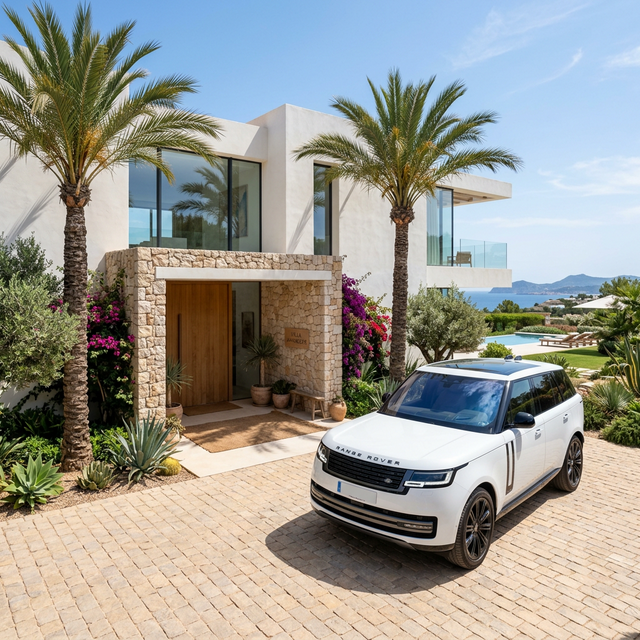 Luxury SUV at Private Villa